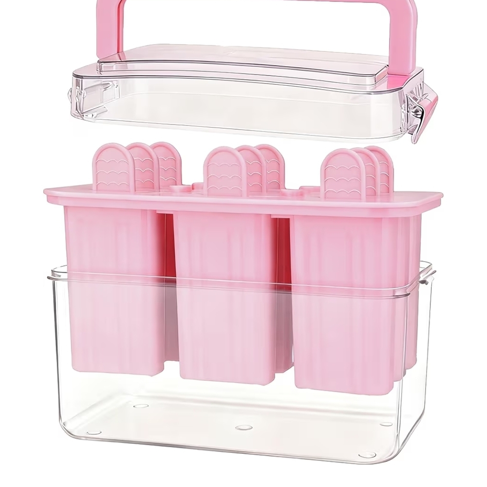 Pink Popsicle Mold Set